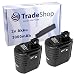 Produktbild 2x Hochleistungs Werkzeug Ni-MH Akku 24V 3000mAh für BOSCH 11225VSR GBH 24VFR GBH 24VRE 0 611 225 703 0 611 260 539 BTI BHE 24VRE WÜRTH ABH 20 SLE 0702 320 2 ersetzt 1617334082 1617334216 2607335082