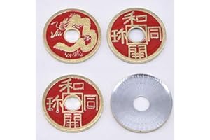 Doowops Expanded Chinese Shell + Coin (Four Color Available) Magic Tricks Close Up Prop Accessories Illusion Appear Disappear Coin Magie