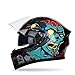 Produktbild Unbekannt Onogal Motorradhelm, für Männer und Frauen, kompletter Helm, Überzug für Personalität, Cool Four Seasons Corner Lokomotora Racing XX-Large E