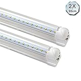 ☀Einfach Montage☀: Einfach die 2 Halter mit einer schraube an Wand oder Decke befestigen und die Lampe dann einklicken. Mit Hilfe von ebenfalls beiligenden Adaptern (ca. 3cm) kann man die Röhren auch verbinden und in einer Reihe montieren.