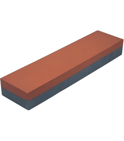 Pierre à Aiguiser Carborundum Type Coti - Grain Gris Ovale Pour Faux Et Outils De Coupe