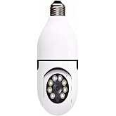 Ultratekno Gece G&ouml;r&uuml;şl&uuml; 360 Derece Led Işık 1080p Wifi Kamera Kablosuz Panoramik Balıkg&ouml;z&uuml; Ampul Kamera