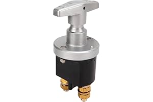 AKOZON Interruptor de batería, interruptor principal de alimentación de batería 12v 500a protección impermeable GM RV