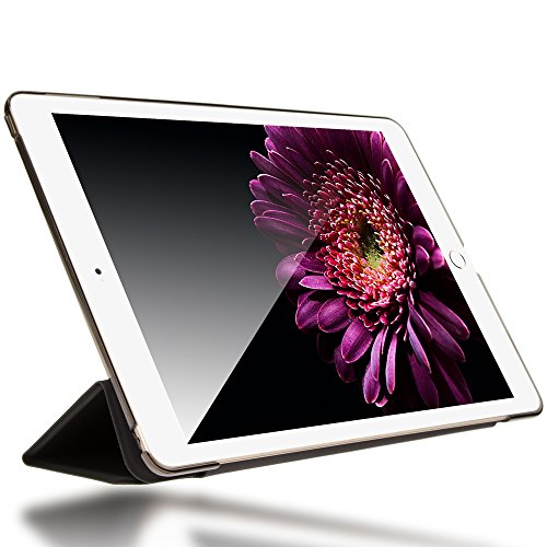 Apple iPad Air 2 Hülle Smart-Case von NICA, Ultra-Slim Cover Dünne Tablet Schutzhülle, Kunst-leder Hardcase Multi-Ständer Tasche, Display-Schutz & Backcover Flip-Case Klapphülle Sleeve – Schwarz - 2