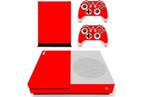 Morbuy Xbox One S Skin Console Vinyle Autocollant Decal Sticker and 2 Manette Skins (Only Red)
