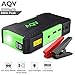 Produktbild Auto Starthilfe, AQV 800A Spitzenstrom 18000mAh Tragbare Jump Starter Akku Ladegerät mit LED Taschenlampe, LCD Display (Schwarz/Grün)