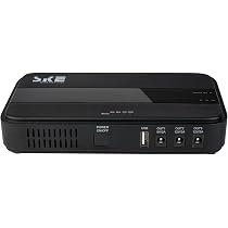 SKE Onduleur UPS 625 VA/360 W Avec Écran LCD - Batterie De Secours Pour Ordinateur, Routeur Et Modem