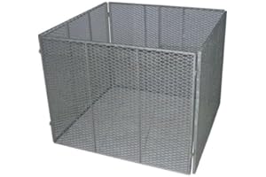 TREND LINE TrendLine Metallkomposter 100 x 100 x 80 cm Gartenkomposter Streckmetall
