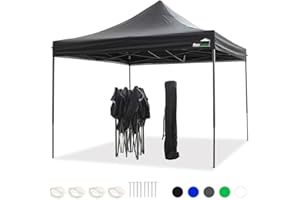 MaxxGarden - Tienda de campaña (3 x 3 m, 9 m²), fácil de Usar con Estructura de Acero, Incluye Bolsa de Transporte