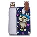Produktbild Samsung Galaxy J5 2017 Hülle Silikon, LuckyW 3D Carton Handyhülle für Samsung Galaxy J5 2017 SM-J530F Soft Silikon Tasche Transparent Clear Klar Durchsichtig Ultra Slim Thin Dünne Schutzhülle Weiche Flexibel Kratzfeste Stoßfest Etui - Junge Eule