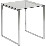 Amazon Marke - Movian Eine von Somes - Lampentisch, 50 x 50 x 55 cm (L x B x H), Silber