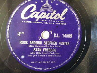 78 rpm 10" STAN FREBERG rock around stephen foster