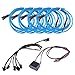 Produktbild Neon Beleuchtung 1m EL Kabel Wire mit DC 12V Kontroller Flexibel Wasserdicht Innenbeleuchtung für Weihnachten Halloween Partys Kostüm Autos Dekor Geschenk