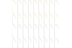 UNICRAFTALE Aproximadamente 160 Pieza 2 Tamaño 316 Ganchos para Aretes de Acero Inoxidable Quirúrgico Ganchos para Aretes Dorados con Bucles Verticales Pin 0.7 mm Aretes de Alambre de Pescado Francés