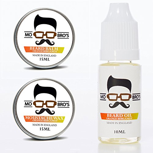 Mo Bro's Beard & Moustache Grooming Essential Trio (Orange Bergamot)