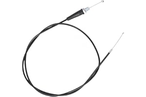 LPOLKVEMELH 110cm Motorcycle Throttle Cable, Replacement Universal Pit Bike Throttle Cables, Copper Wire Construction Straight Head Throttle Oil Cable for Scooter Trail Bike Motocross Beach Car Go Kart