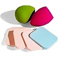 Gleva 6 Pcs Beauty Blender Sponge Set, Blending Puff for Flawles Makeup, Beauty Blender for Liquid Foundation, Cream, Powder, Wet & Dry Makeup Applicator for Girls & Women (Multicolor)