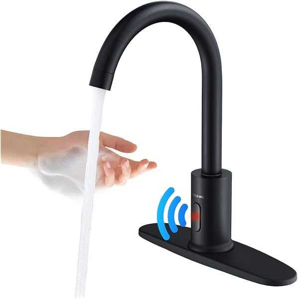 Charmingwater Touchless Kitchen Faucet – 5-Mode Pull Down Sprayer, Motion Sensor, Brushed Nickel Stainless Steel