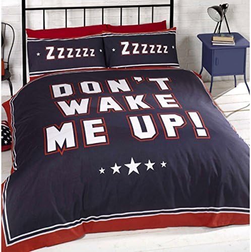 QUEEN-SIZED DUVET COVER NOT SVEGLIATEMI BLUE