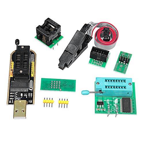 MYAMIA Eeprom Bios USB Programmer Ch341A + Soic8 Clip + 1.8 V Adaptateur + Soic8 Adaptateur pour 24 25 Série Flash