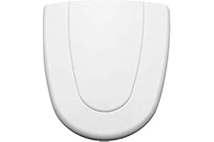 Gala Aurea – Tapa y Asiento Fijo Inodoro - Forma Ovalada - Incluye Kit Fijación - Bisagras Acero Inoxidable - Fácil Limpieza - Color Blanco