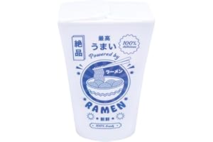 PALADONE Ramen Lampe Boîte à Lampe Inspirée des Nouilles Japonaise, Fonctionne sur Piles, Cadeau pour Amateurs de Soba, Décor Original, Blanc