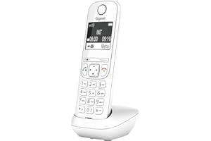 Gigaset AS690HX - DECT-Mobilteil mit Ladeschale - Fritzbox-kompatibel - hochwertiges Schnurloses Telefon für Router und DECT-Basis - kontrastreiches Display, weiß [Deutsche Version] [Ohne Basis]