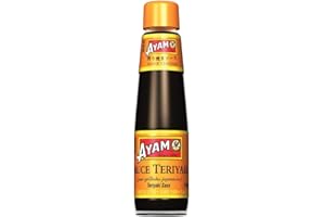 AYAM Sauce Teriyaki | Haute Qualité | Saveurs Authentiques d'Asie | Idéale pour cuisiner chez Soi | Alimentation Saine | Sans Gluten | Sans Conservateurs - 210ml - Lot de 4