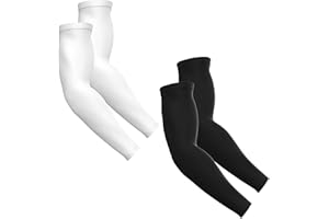 ARFNKIM Arm Sleeves for Men Women, UV Sun Protection Compression Cooling Sun Sleeves Tattoo Cover - Volleyball Running Basketball Golf Baseball