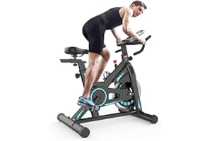 THERUN Magnetic Resistance Exercise Bike for Home Use (New Version), Indoor Stationary Bike with Heavy Duty Flywheel, LCD Monitor, Pulse Sensor, Ipad Mount & Cup Holder