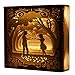 Produktbild outgeek Papierschnitt Licht Boxen, 3D Shadow Box Kreative Romantische LED Nachtlicht Schlafzimmer Nachttisch Lampe