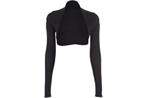 krautwear Damen Bolero Langarm Viskose Stola Bolerojacke Hochzeit Festlich Einfarbig schwarz grau rosa Navy