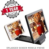 Exxelo Mobile Phone 3D Screen Magnifier Enlarger Video Screen Amplifier with Eyes Protection Enlarged Foldable Stand Holder Expander Compatible with All Smartphone