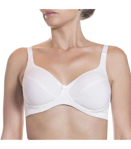 Reggiseno senza ferretto 450 Belseno Pizzo Cotton - Bianco