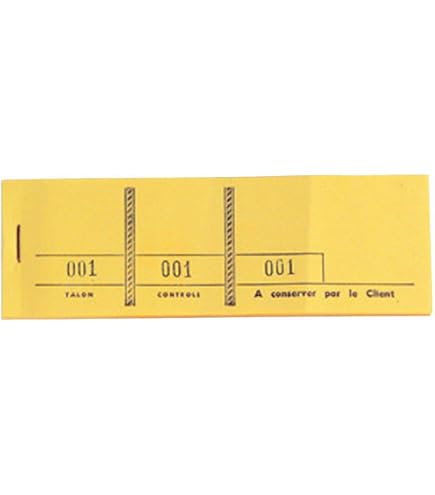 Blocchi Exacompta Per Lotterie - Confezione Da 10 Blocchi Da 100 Fogli 4,8x15 Cm, Blu