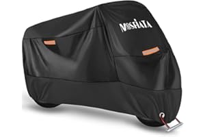 ‎MOSFIATA Motorrad Abdeckplane Outdoor Motorradabdeckung Winterfest Wasserdicht XXL Motorradplane 210D Verdicktes Oxford Stoff Motorradgarage Motorroller Abdeckung 245x105x125cm