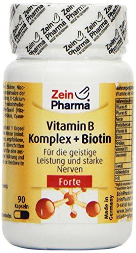 Zein Pharma Vitamina complejo B Forte, 90 Cápsulas, 1er Pack (1 x 23 g)