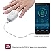 Price comparison product image Aupalla Non Battery Smart Fingertip Pulse Oximeter, Monitor Blood Oxygen Saturation SpO2 Heart Rate Perfusion Index (White-a)