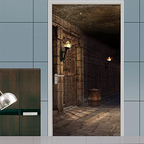 MIAORUI Decorative new product creative dungeon door / family decoration 3D stereoscopic Wall Sticker