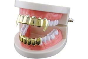 Sadiyamo 4PC Single Grills Cap for Your Teeth Grillz Men Women Hip Hop Jewelry Gift