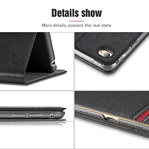 AUAUA iPad Mini 4 Hülle, iPad Mini 4 Hülle Leder Tasche Schutzhülle mit Auto aufwachen / Schlaf Funktion + Clear Schutzfolie (Gift) für Apple iPad Mini 4 Hülle Zoll Apple Tablet - 9