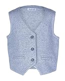 chaleco vestir niño gris  Gulliver - Chaleco - Sin Mangas - para bebé niño Gris Claro 92 cm (24 Meses)