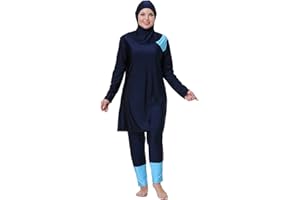 obaSeteck Muslimische Badebekleidung in Übergröße für Damen Burkini Islamischer Badeanzug