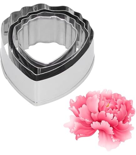 Bloem Bloemblaadjes Veiner Cutter Siliconen Mallen Roestvrij Staal Fondant Cutter Set, Cake Decorating Toosl Cookie Cutter Bakvorm Bakkerij Sugarcract Chocolade Gumpaste Mallen Cake Decoreren Magnolia