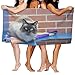 Produktbild xcvgcxcvasda Badetuch, Soft, Quick Dry, Badetuch, Soft, Quick Dry, Soft Big Beach Towel 31"x 51" Unique Soft Cat Kitten Kitty Pet Pattern Design
