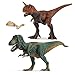 Produktbild Schleich Dinosaurs Carnotaurus und T-Rex mit Knochen 14586 14587 Spielfiguren Set