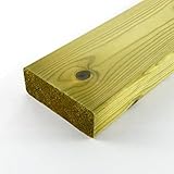 tamaño listones madera pino masselli en madera de pino piallato en los cuatro lados y redondeados a esquinas. El maderas es impregnado en autoclave con una clase de impregnación 3.