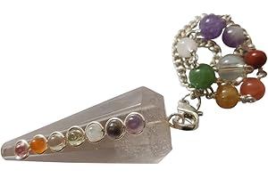 CHABOTTAKRA Doppio 7 Chakra Pendolo Gemma / Pietra Preziosa