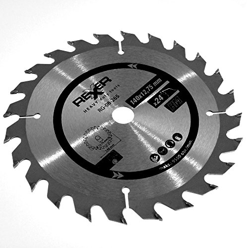 HM Kreissägeblatt Ø 140 x 12,75 mm 24 Zähne Sägeblatt für Hartholz Spannplatten