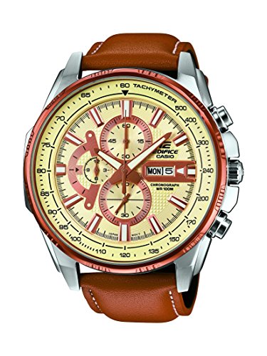 CASIO Edifice Men's Quartz Watch with Multi-Colour Dial Analogue Display and Blue Resin Strap EFR-549L-7AVUEF